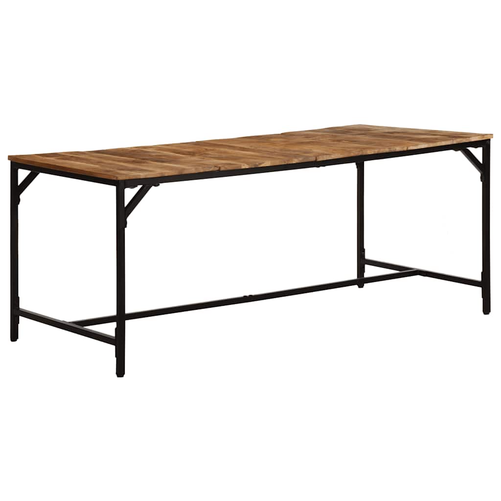 vidaXL ruokapöytä 180x90x75 cm massiivipuuta karkea mango