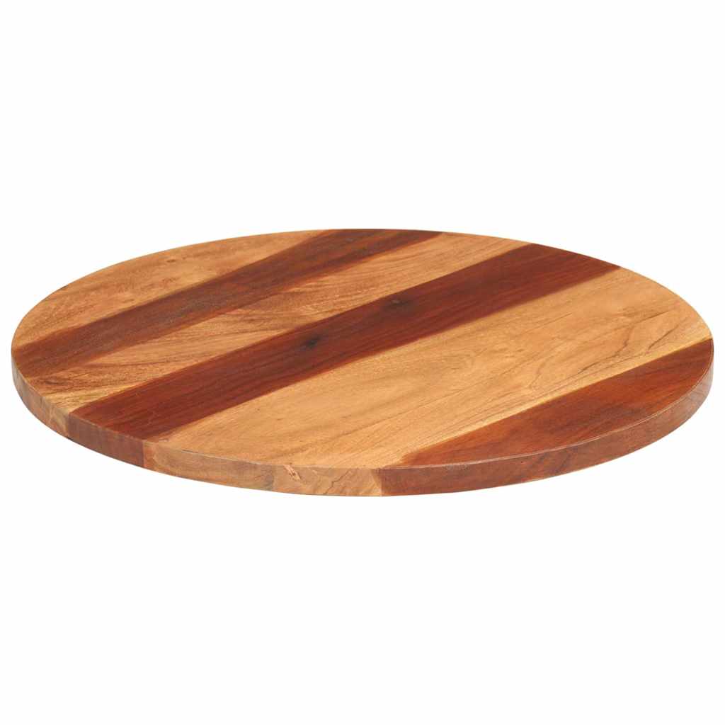 vidaXL Pöytälevy täysi akaasiapuu pyöreä 25-27 mm 60 cm