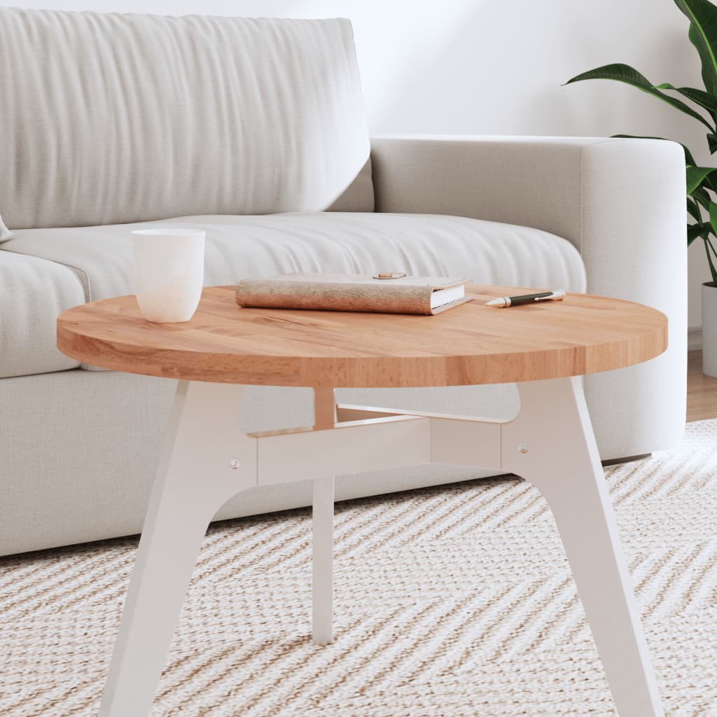 vidaXL Pöytälevy Ø60x2,5 cm pyöreä täysi pyökki