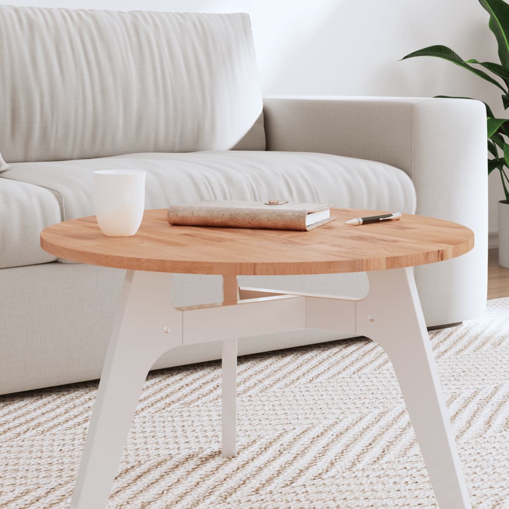 vidaXL Pöytälevy Ø60x1,5 cm pyöreä täysi pyökki