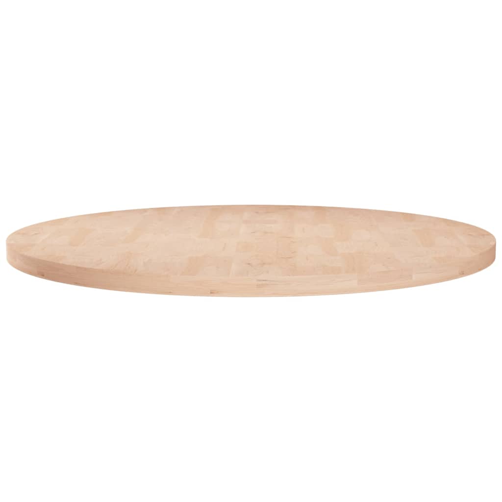 vidaXL Pyöreä pöytälevy Ø60x2,5 cm käsittelemätön täysi tammi